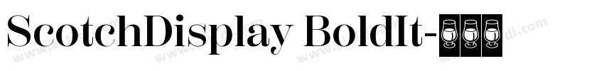 ScotchDisplay BoldIt字体转换
